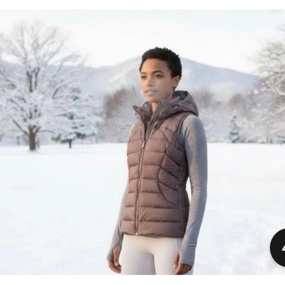 Lululemon Pack It, Down Filled Lightweight Vest Mauve Stone